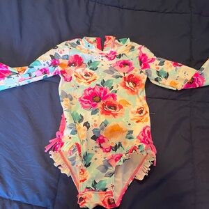 Floral Long Sleeve Swimsuit